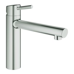 Grohe Spültisch-Einhebelmischer Concetto supersteel, mittelhoher Auslauf