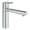 Grohe Spültisch-Einhebelmischer Concetto supersteel, mittelhoher Auslauf