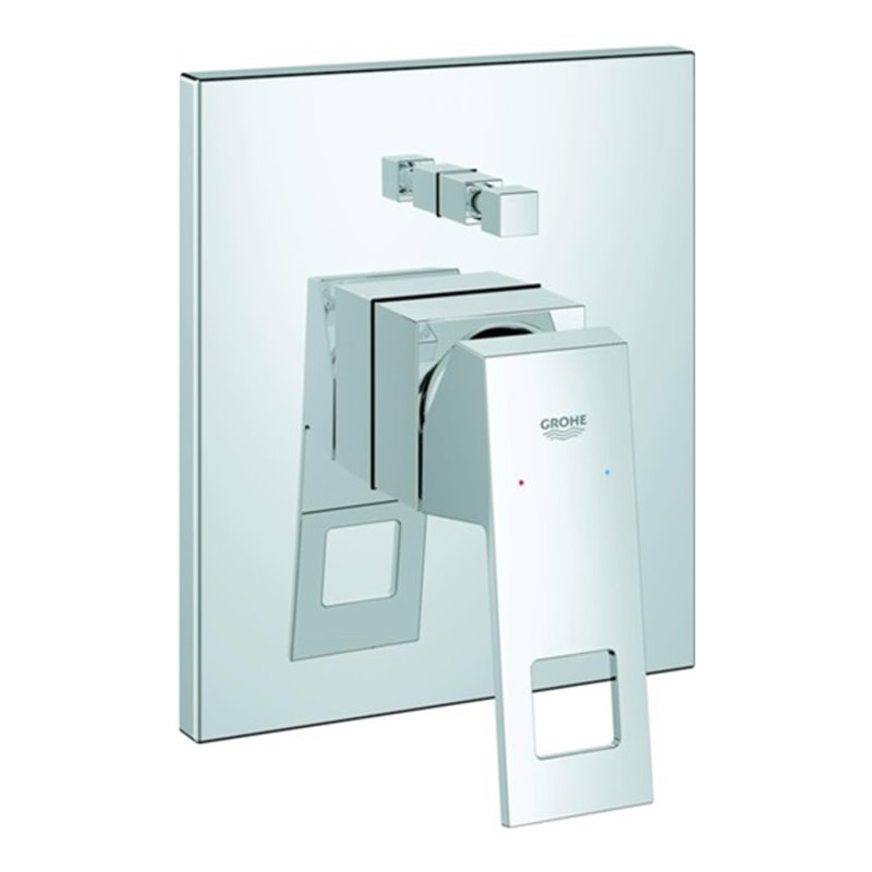 Grohe Einhand-Wannenbatterie EUROCUBE Fertigmontageset für 35501 chrom