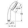 Grohe Handbrause TEMPESTA 100 4 Strahlarten chrom