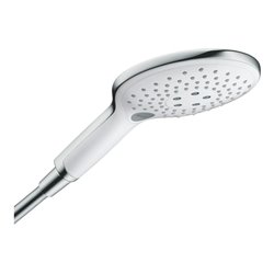 hansgrohe Handbrause Raindance Select S 150 Brausekopf d 150mm, 3jet, weiß/chrom