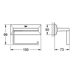 Grohe WC-Papierhalter ALLURE BRILLIANT chrom