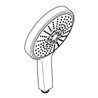 Grohe Handbrause COSMOPOLITAN 160 POWER&SOUL mit Durchflusskonstanthalter 9,5 l/min chrom