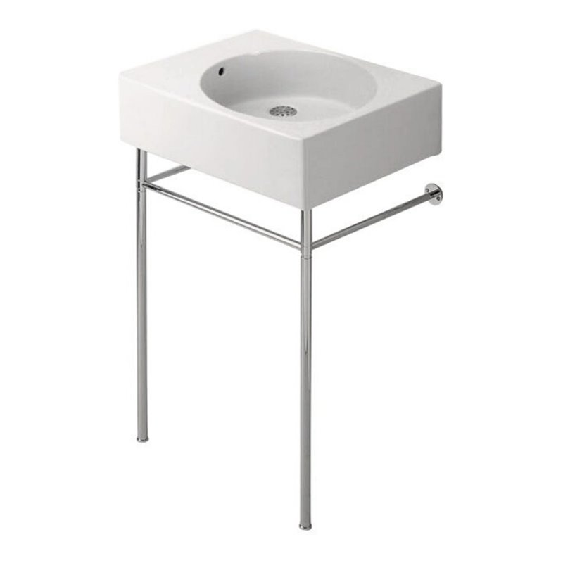 Duravit Universalbecken Scola 61,5x46cm, HL vor, m Ü, HL, B li, we.