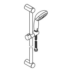 Grohe Brausestangenset I TEMPESTA 100 600 mm chrom