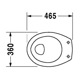 Duravit Stand-WC SUDAN DURAPLUS flach 360 x 465 mm, Abgang waagrecht bahamabeige
