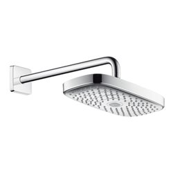 hansgrohe Kopfbrause SELECT E 300 2jet RAINDANCE DN 15, mit Brausearm 390 mm chrom