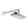 hansgrohe Kopfbrause SELECT E 300 2jet RAINDANCE DN 15, mit Brausearm 390 mm weiß/chrom