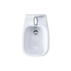 Duravit Wand-Bidet D-Code 35,5x54,5cm, m Hahnl., ÜL, Hahnloch, we.