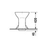 Duravit Trocken-Stand-WC Duraplus 36x46cm, für Klappenverschluss, weiß