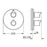 Grohe Thermostat GROHTHERM 2000 für Wanne oder Dusche mit mehr als einer Brause chrom