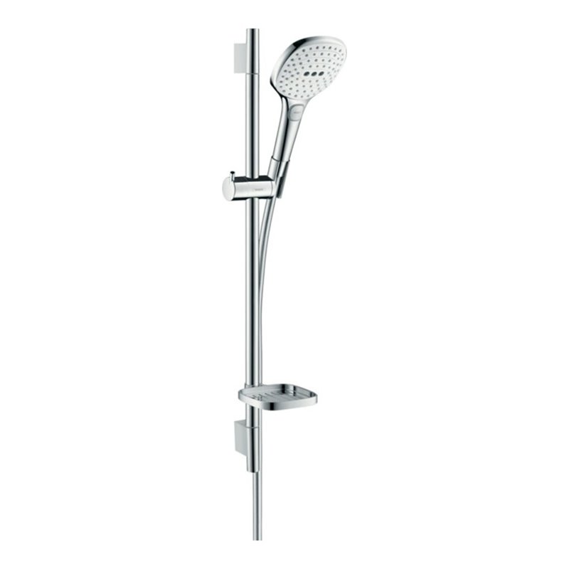 hansgrohe Brause-Set Raindance Select E 120 718mm Brausestange, weiß/chrom, 3jet