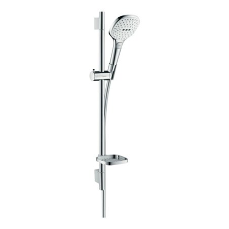 hansgrohe Brause-Set Raindance Select E 120 718mm Brausestange, weiß/chrom, 3jet
