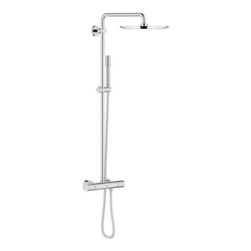 Grohe Duschsystem 310 RAINSHOWER mit Thermostatbatterie für die Wandmontage chrom