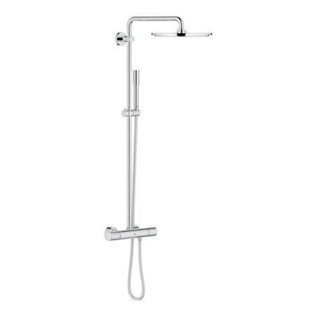 Grohe Duschsystem 310 RAINSHOWER mit Thermostatbatterie für die Wandmontage chrom