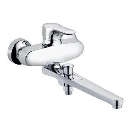 Kludi Wannenfüll- und Brause-Einhandmischer SPEZIAL OBJEKTA DN 15, schwenkbarer Auslauf chrom