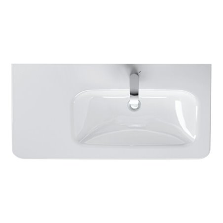 Duravit Möbelwaschtisch DuraStyle 80x48cm, asy, B re, we WG, m HL, ÜL, HLB