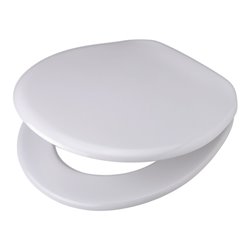 Pagette WC-Sitz V.I.P. weiß, mit Deckel, Edelstahl-Befestigung