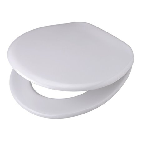 Pagette WC-Sitz V.I.P. weiß, mit Deckel, Edelstahl-Befestigung