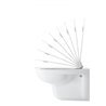 Duravit Wand-WC, Tiefspüler D-Code 35,5x54,5cm, 4,5 l, weiß