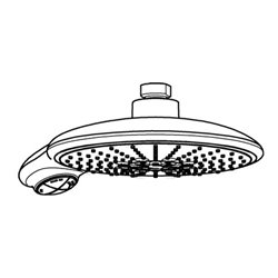 Grohe Kopfbrause 190 POWER&SOUL Ø 190 mm mit Durchflusskonstanthalter 9,5 l/min chrom