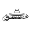 Grohe Kopfbrause 190 POWER&SOUL Ø 190 mm mit Durchflusskonstanthalter 9,5 l/min chrom