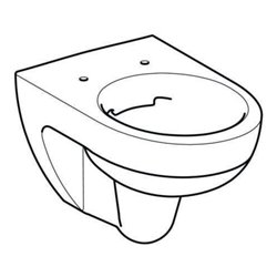 Geberit Wand-WC, Tiefspüler Renova 6 l, rimfree, weiß KeraTect