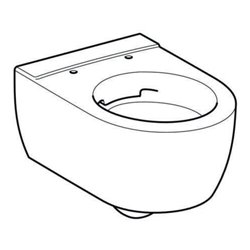 Geberit Wand-Tiefspül-WC iCon Rimfree, geschlossene Form weiß