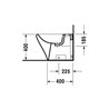 Duravit Stand-Bidet DuraStyle 37x57,5cm, m HL, ÜL, HLB, we WonderGliss