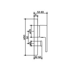 Keuco Einhebel-Wannen-/Brausemischer EDITION 11 UP verchromt