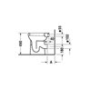 Duravit Stand-Flach-WC Duraplus Sudan 36x46,5cm, Abg wa., w, 6,0 l, barrieref.