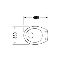 Duravit Stand-Flach-WC Duraplus Sudan 36x46,5cm, Abg wa., w, 6,0 l, barrieref.