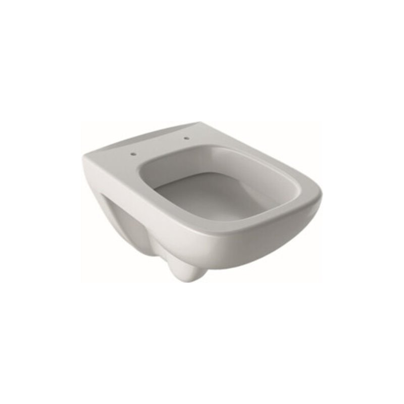 Geberit Wand-WC, Tiefspüler Renova Compact sq 6/5 l, verk. Ausladung, weiß KeraTect