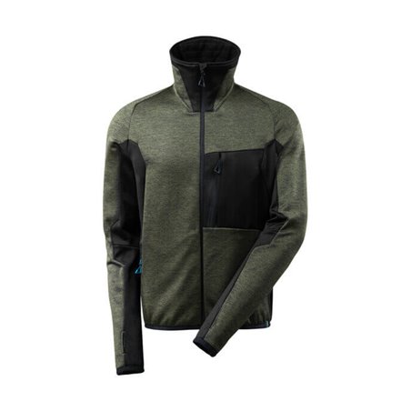 Mascot Fleecepullover mit Reißverschluss Microfleecejacke mossgrün/schwarz