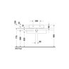 Duravit Möbelwaschtisch Vero 60x47cm, we, m HL, m ÜL, m Hahnlochbank
