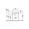 Duravit Möbelwaschtisch Vero 60x47cm, we, m HL, m ÜL, m Hahnlochbank