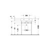 Duravit Möbelwaschtisch Vero 60x47cm, we, m HL, m ÜL, m Hahnlochbank