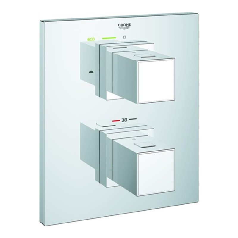 Grohe Thermostat GROHTHERM CUBE für Wanne oder Dusche mit mehr als einer Brause chrom