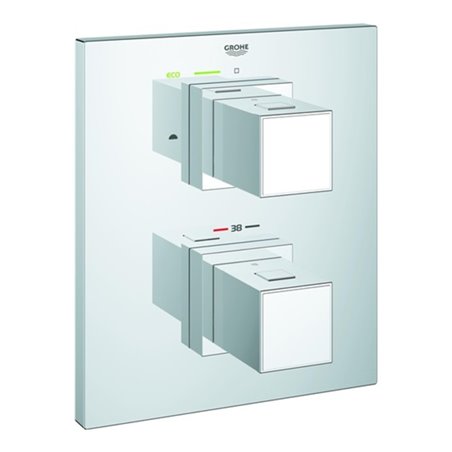 Grohe Thermostat GROHTHERM CUBE für Wanne oder Dusche mit mehr als einer Brause chrom