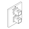 Grohe Thermostat GROHTHERM CUBE für Wanne oder Dusche mit mehr als einer Brause chrom