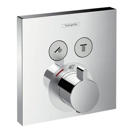 hansgrohe Fertigmontageset ShowerSelect UP-Thermostat, 2 Verbraucher, chrom