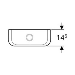 Geberit Keramik-Spülkasten iCon Wasseranschl. seitl., 2-Mg-Spül., weiß