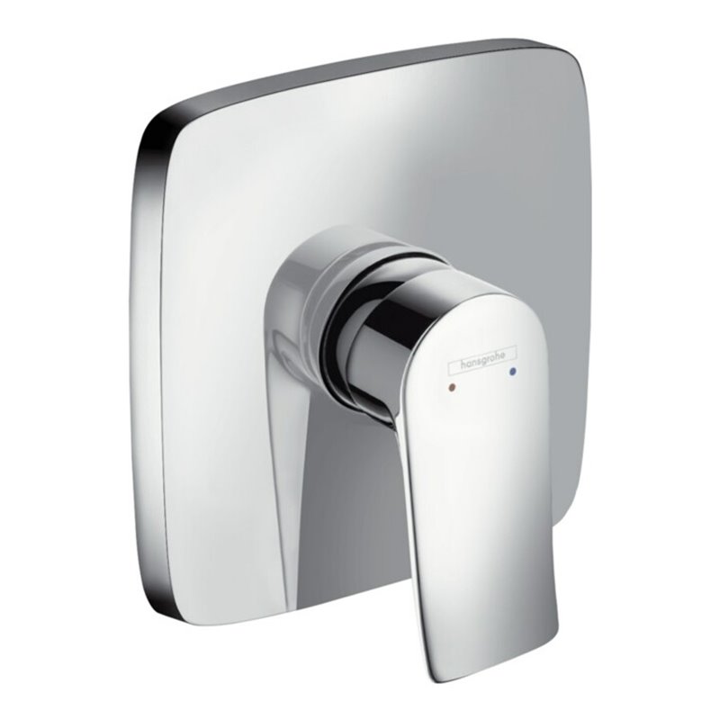 hansgrohe Fertigmontageset Metris UP-Brause-Einhebelmischer, Ros. eck., 1 Verbr., chr