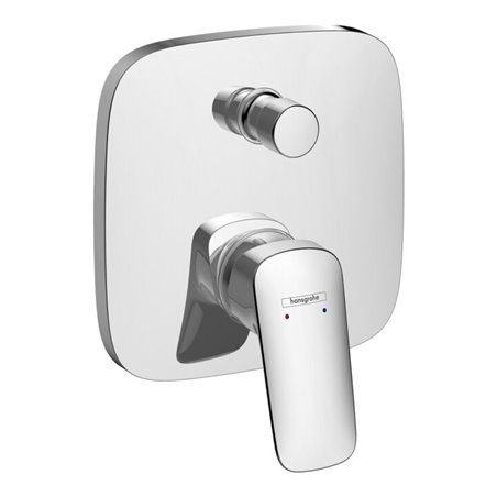 hansgrohe Fertigmontageset Logis UP-Wannen-Einhebelmischer, 2 Verbraucher, chrom