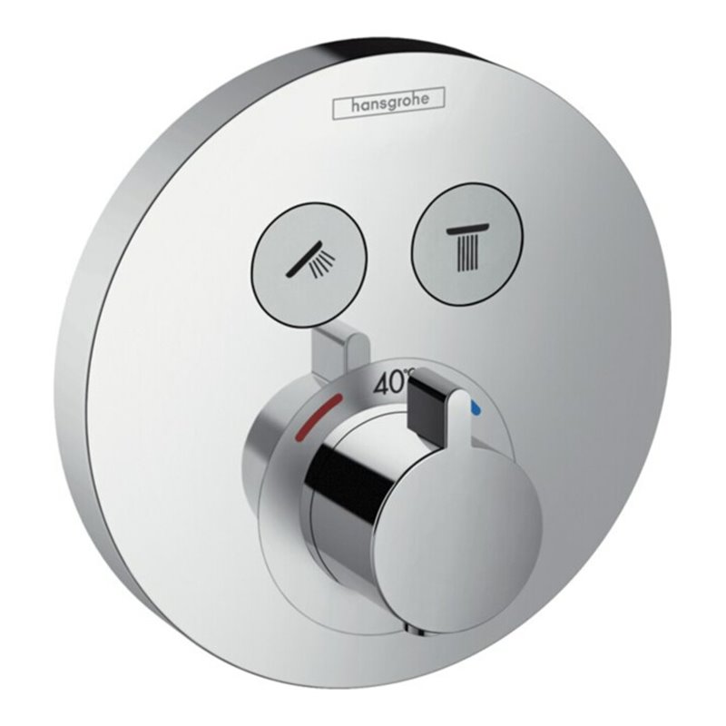 hansgrohe Fertigset ShowerSelect S UP-Thermostat, 2 Verbraucher, chrom