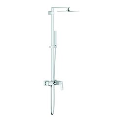 Grohe Duschsystem Euphoria Cube 230 m AP-Brause-Einhebelmischer, A 40cm, Wandmont., chr
