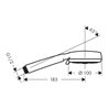 hansgrohe Handbrause CROMETTA 100 MULTI DN 15 weiß/chrom