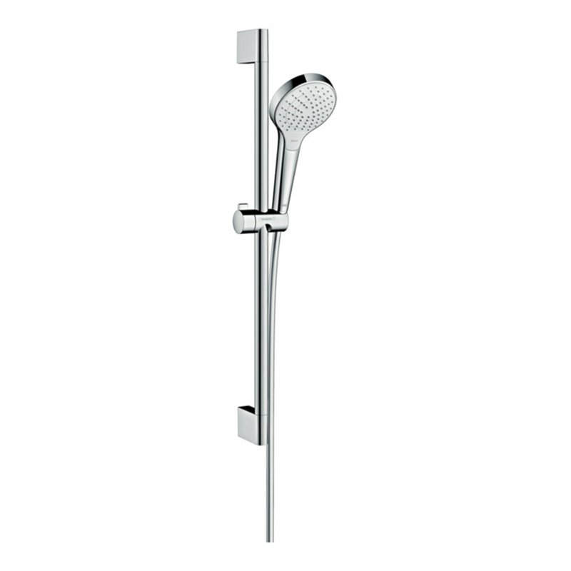 hansgrohe Brause-Set Croma Select S Vario 669mm Brausestange, weiß/chrom