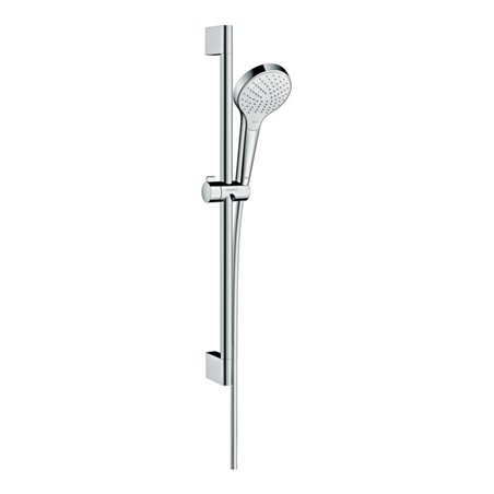 hansgrohe Brause-Set Croma Select S Vario 669mm Brausestange, weiß/chrom