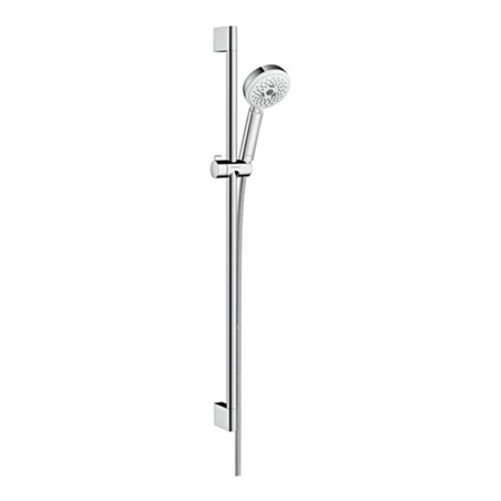 hansgrohe Brauseset CROMETTA 100 MULTI Brausestange Unica´Croma 900 mm weiß/chrom